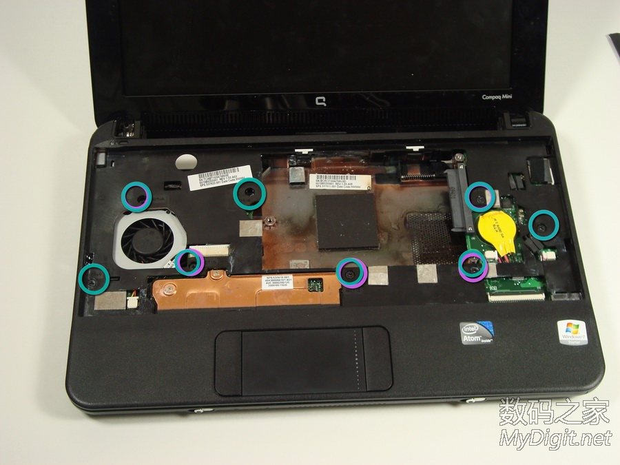 惠普mini110拆机图解,hp mini 210 拆机图解 惠普compaq mini 110 上网本 拆机详解