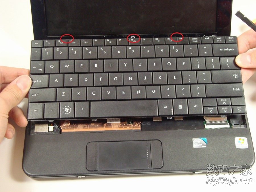 惠普mini110拆机图解,hp mini 210 拆机图解 惠普compaq mini 110 上网本 拆机详解