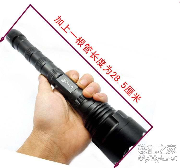 比汽车灯还要亮的手电 5颗CREE LED大功率强光手电筒 探照灯 防水高清图片