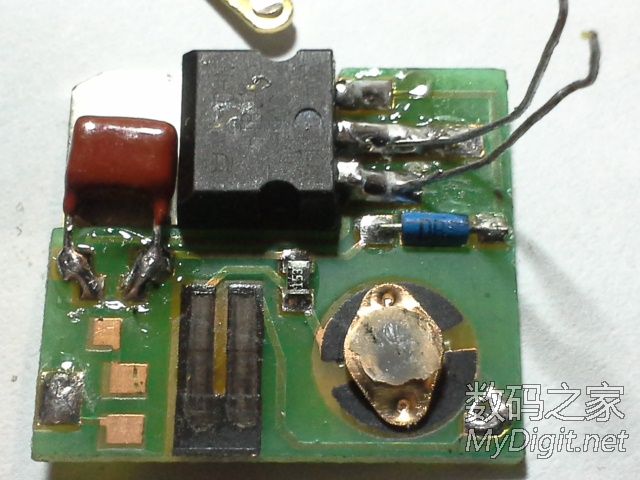 第一次拆电钻调速开关,内有双向可控硅电路