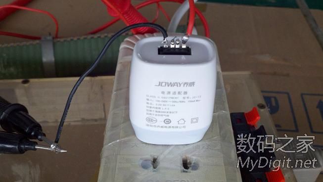4元包邮的乔威5V1A充电头带载测试 4元包邮的乔威5V1A充电头带载测试