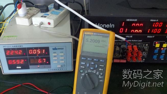 4元包邮的乔威5V1A充电头带载测试 4元包邮的乔威5V1A充电头带载测试