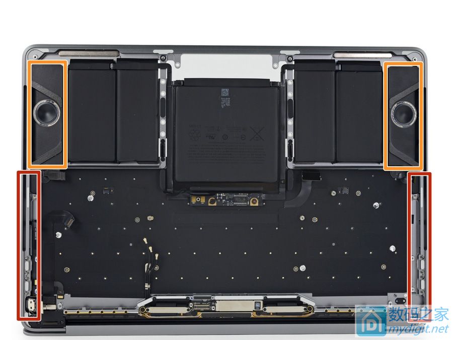 苹果13寸MacBook Pro高配版(带Touch Bar)拆机报告 苹果13寸MacBook Pro高配版(带Touch Bar)拆机报告