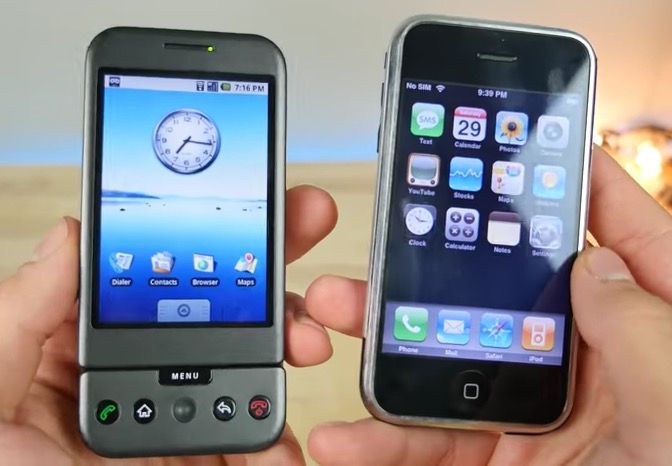来自"旧时"的呼唤:初代iphone vs 首款安卓