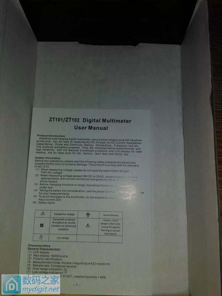 新入手的 众仪电测/ZOTEK ZT101使用简评 新入手的 众仪电测/ZOTEK ZT101使用简评