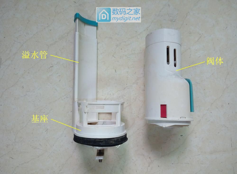 拆修抽水马桶排水阀按键不归位故障,顺便分析工作原理 拆修抽水马桶排水阀按键不归位故障,顺便分析工作原理
