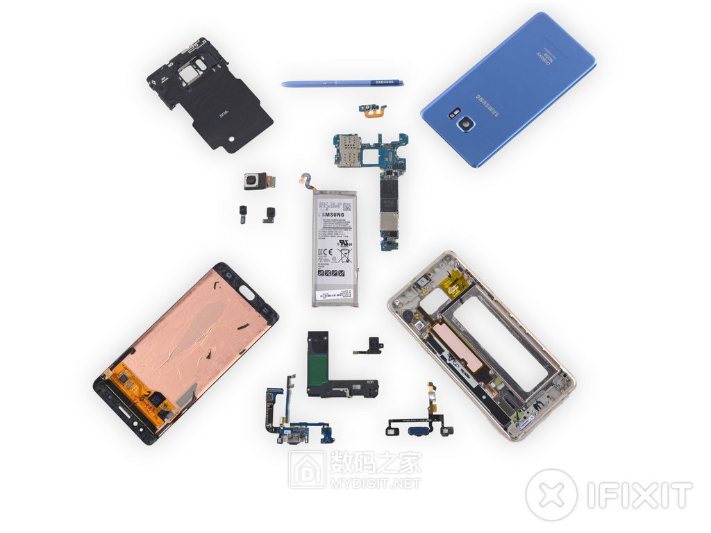 依然值得八方点赞的美丽做工 三星Galaxy Note Fan手机拆解 依然值得八方点赞的美丽做工 三星Galaxy Note Fan手机拆解