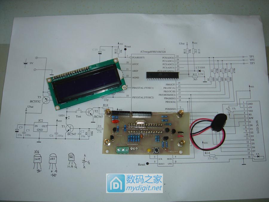 自制新版M328元件测试仪 自制新版M328元件测试仪