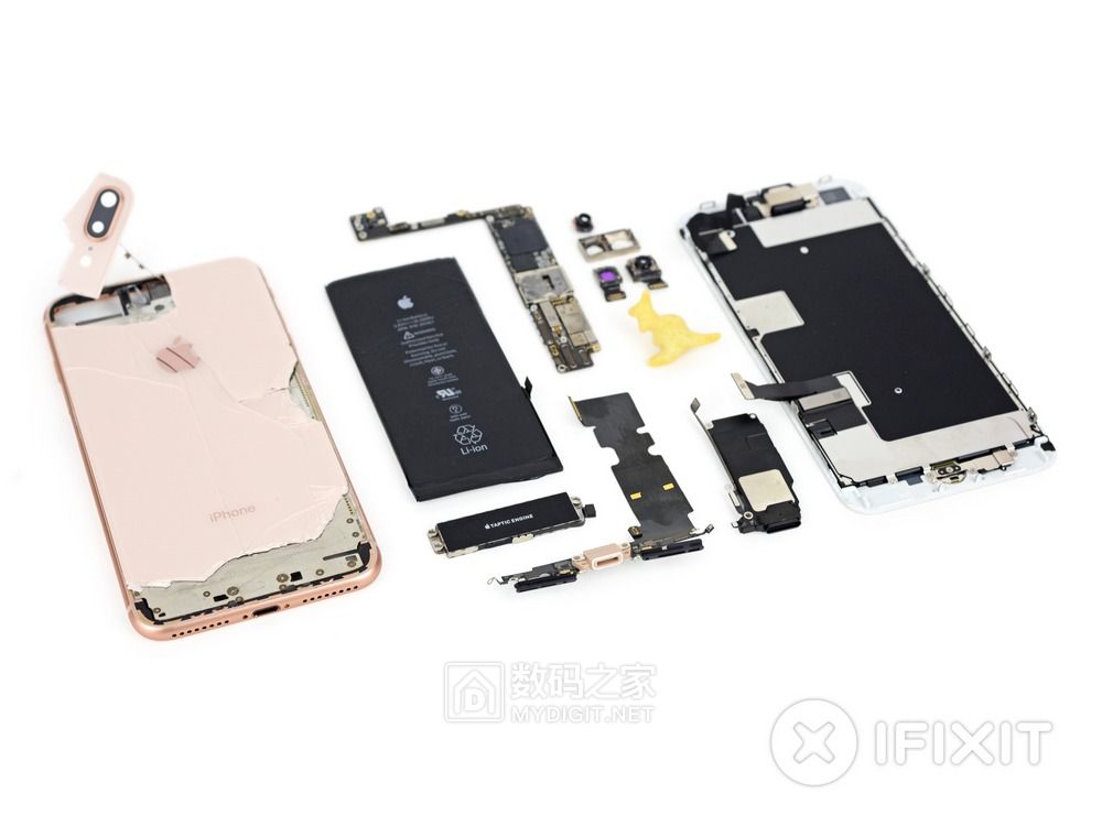 大底双摄+抠门电池 苹果 iPhone 8 Plus 真粉碎性拆机 大底双摄+抠门电池 苹果 iPhone 8 Plus 真粉碎性拆机