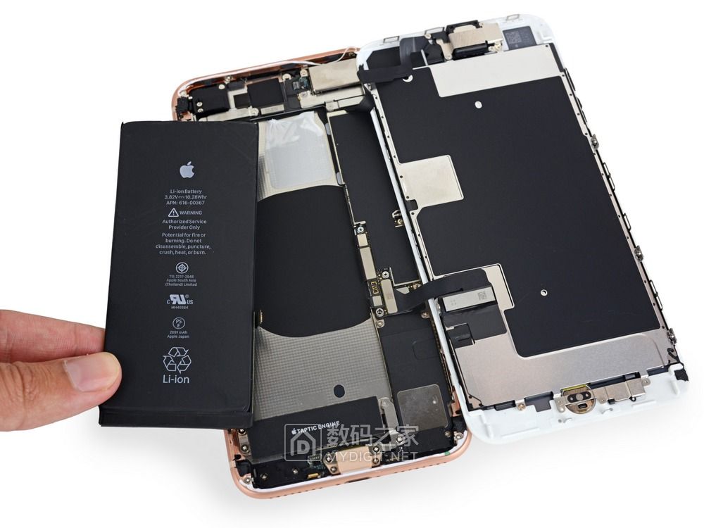 大底双摄+抠门电池 苹果 iPhone 8 Plus 真粉碎性拆机 大底双摄+抠门电池 苹果 iPhone 8 Plus 真粉碎性拆机