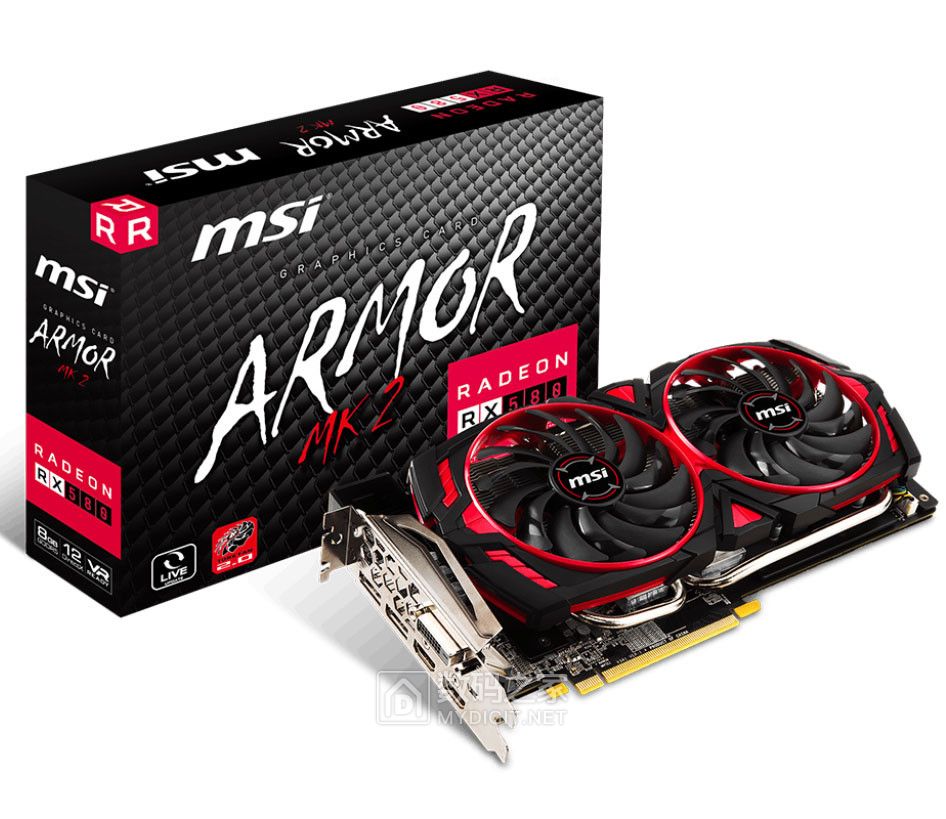 火盾出击所向无敌 微星 RX 580 Armor MK2 非公显卡 火盾出击所向无敌 微星 RX 580 Armor MK2 非公显卡