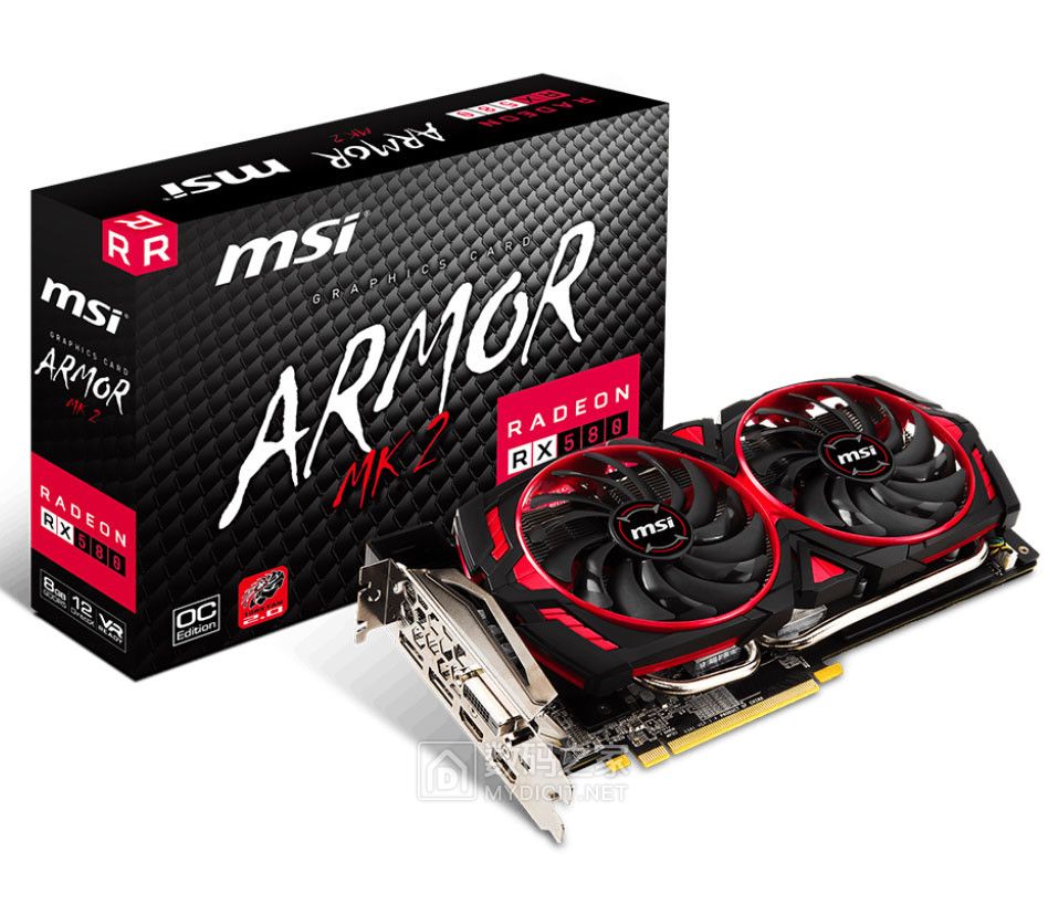 火盾出击所向无敌 微星 RX 580 Armor MK2 非公显卡 火盾出击所向无敌 微星 RX 580 Armor MK2 非公显卡