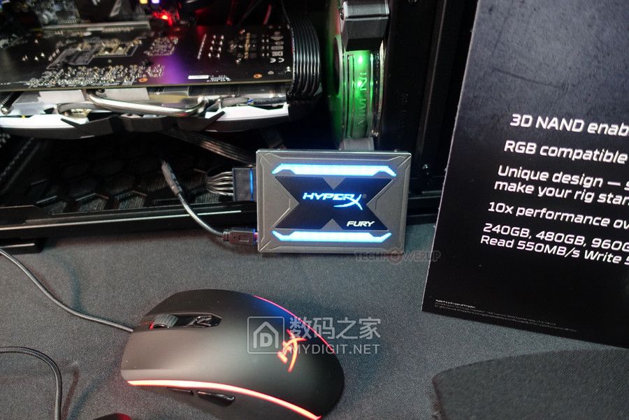 加倍诠释时尚美学 金士顿炫幻光彩HyperX Fury RGB固态硬盘 加倍诠释时尚美学 金士顿炫幻光彩HyperX Fury RGB固态硬盘