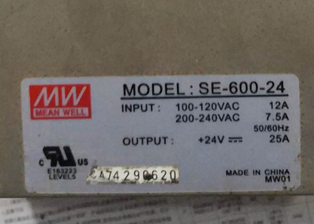 ��γSE-600-24�Ŀɵ���Դ 3.3-27V 25A���