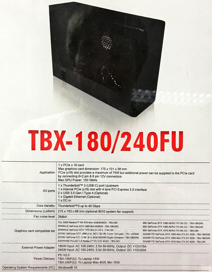 给钱也不卖!迪兰恒进展示真▪移动显卡TBX-180/240FU 给钱也不卖!迪兰恒进展示真▪移动显卡TBX-180/240FU