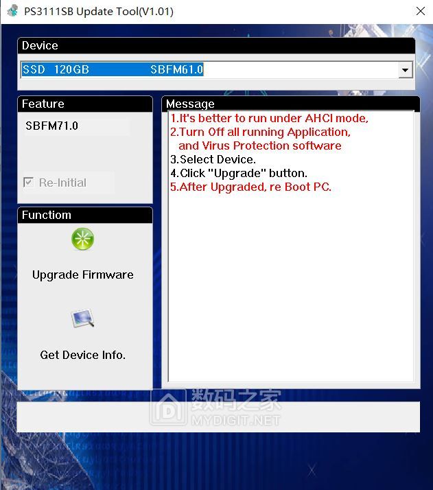 PS3111-S11主控的SSD修复SATAFIRM S11故障成功 PS3111-S11主控的SSD修复SATAFIRM S11故障成功